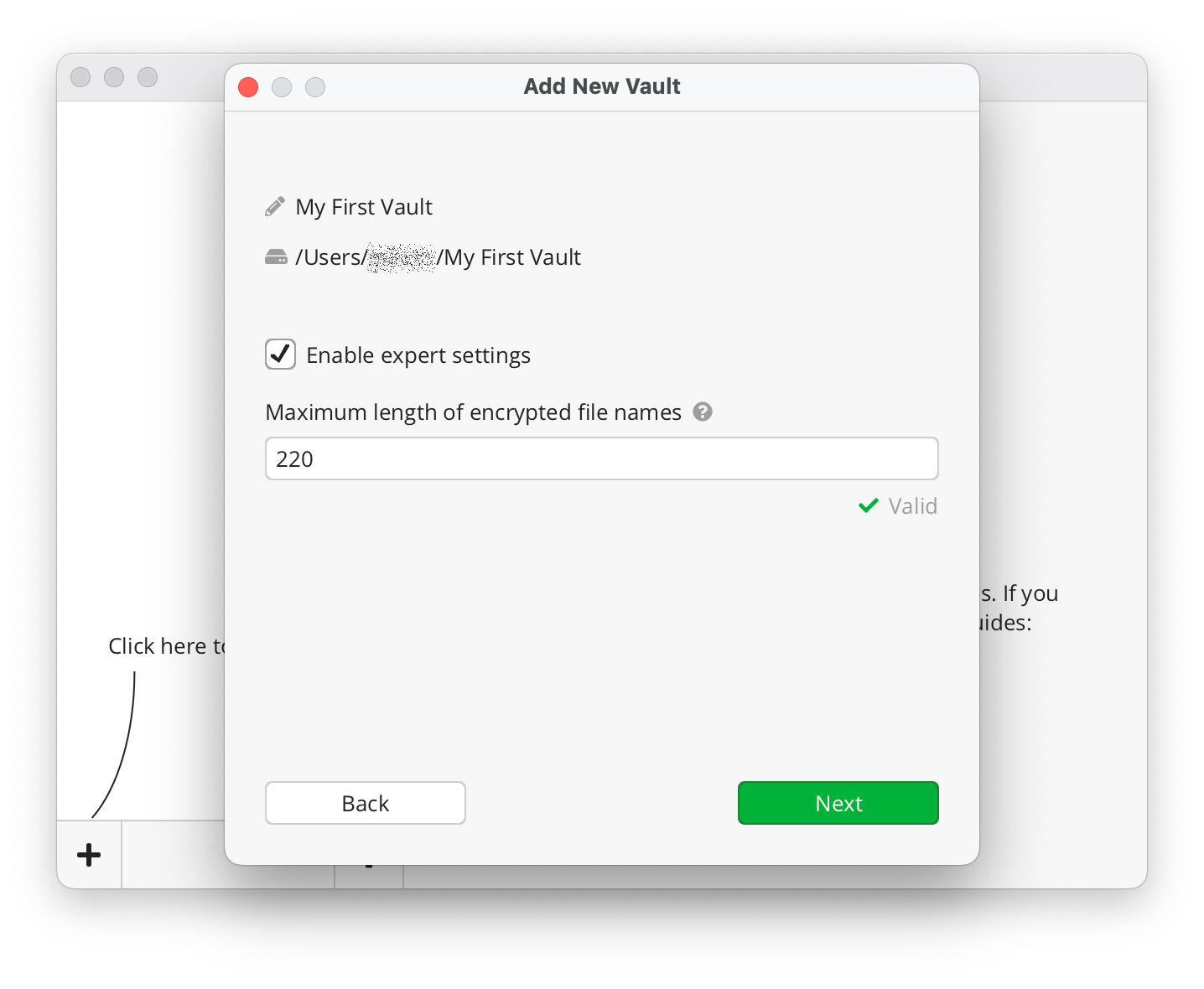 Choose a strong password for your Cryptomator vault