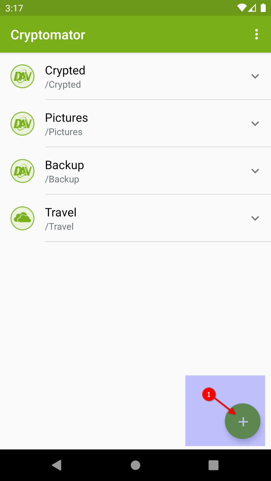 How to add a vault with Android