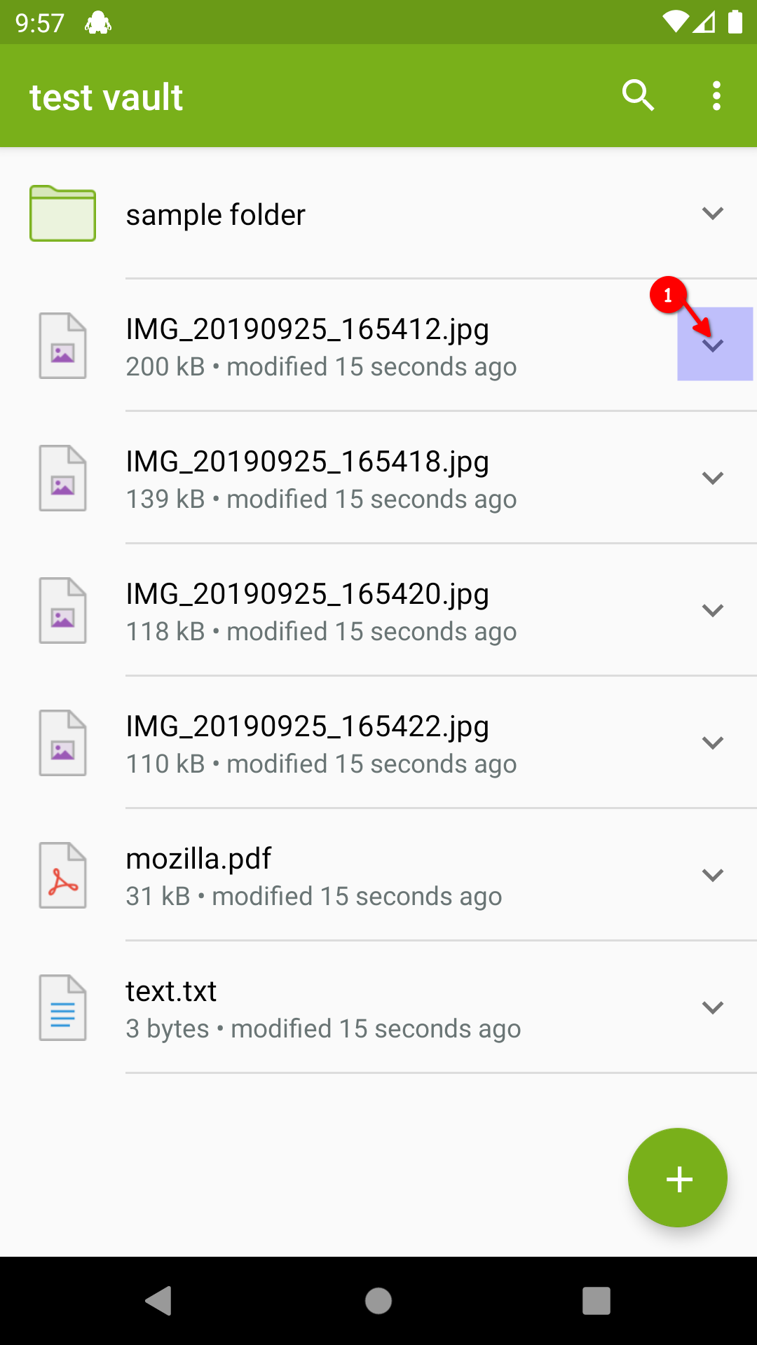 How export a file or folder with Android