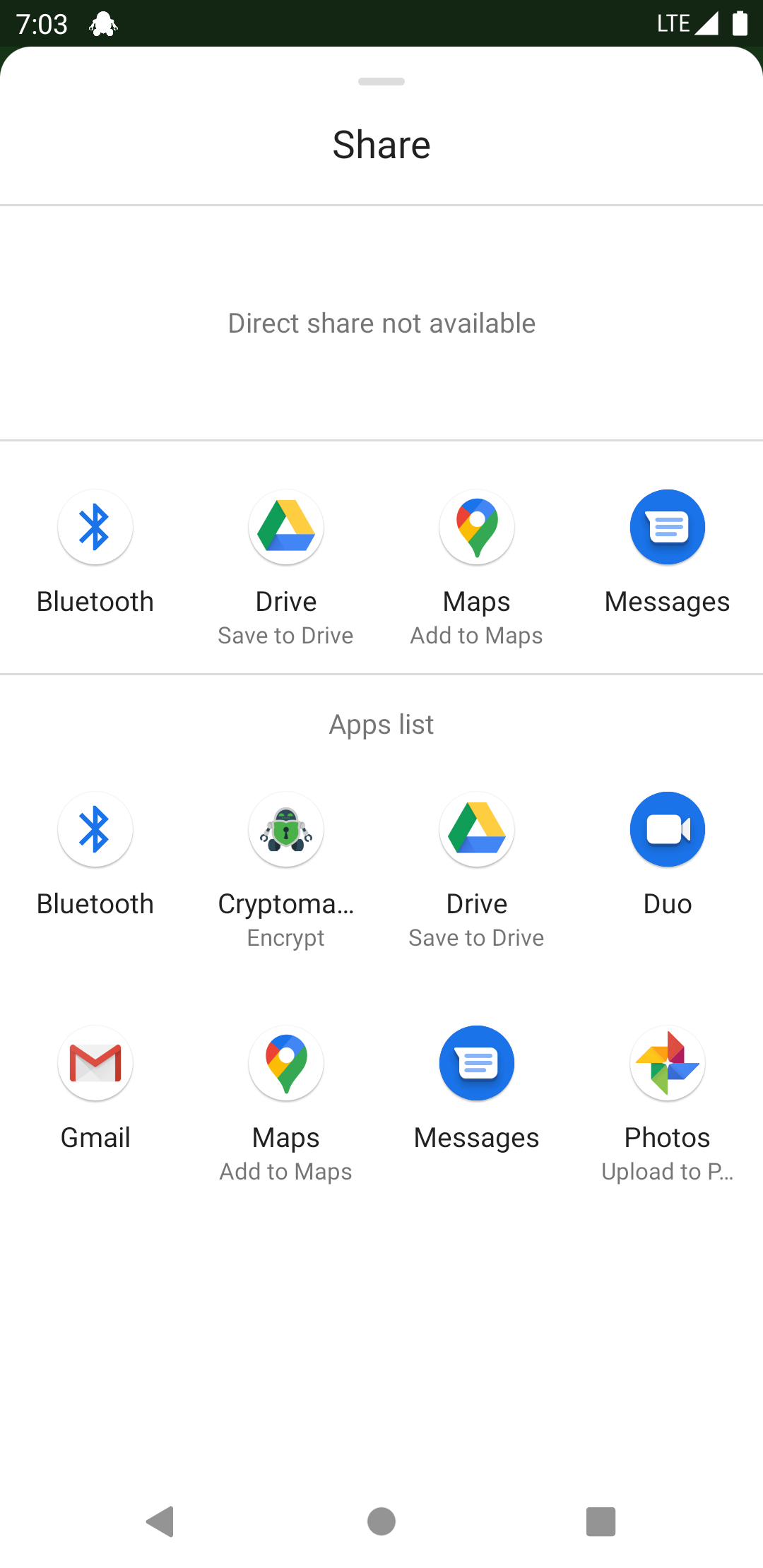 How to share a file or folder with Android