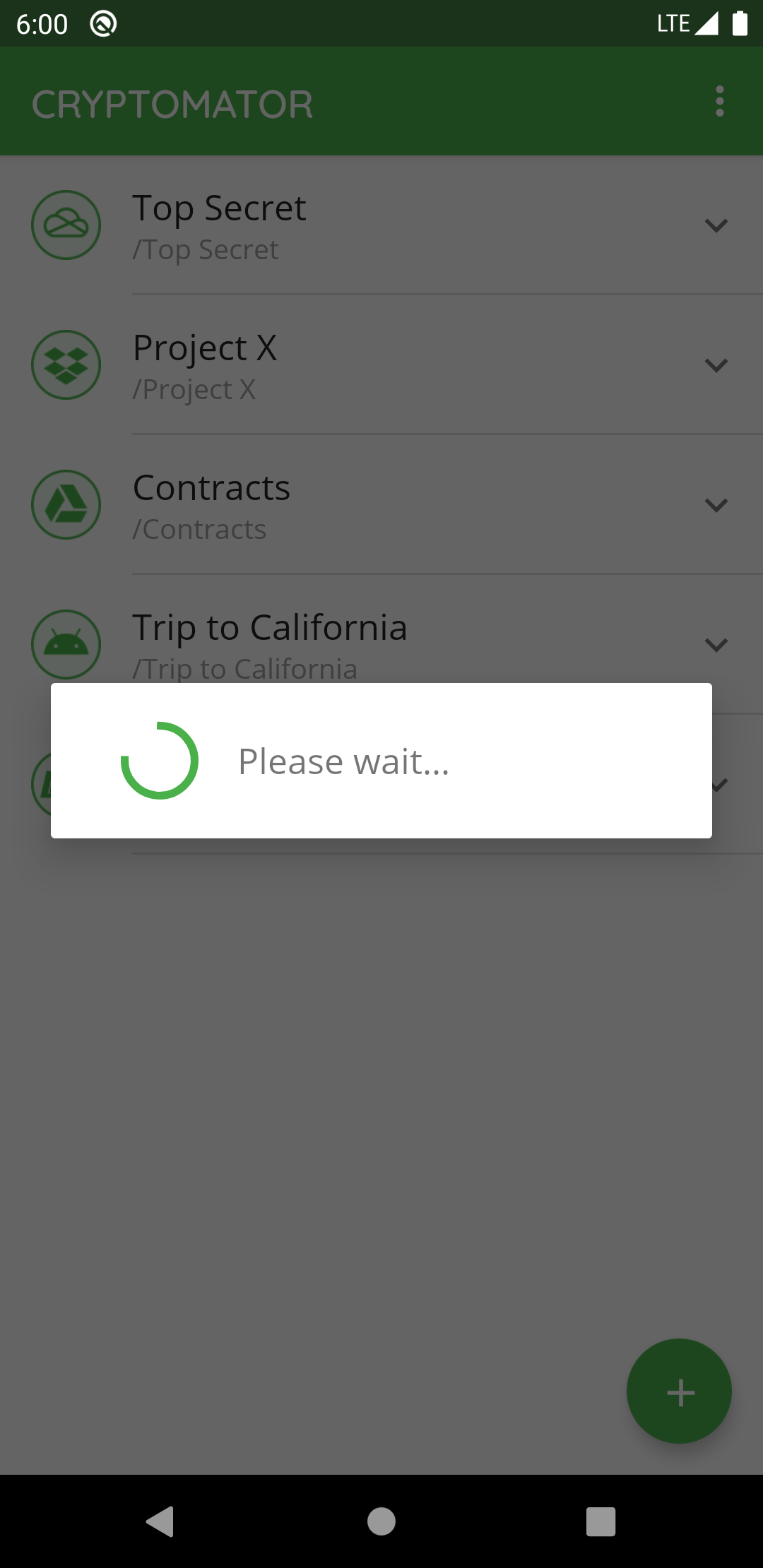 How to create a new vault with Android
