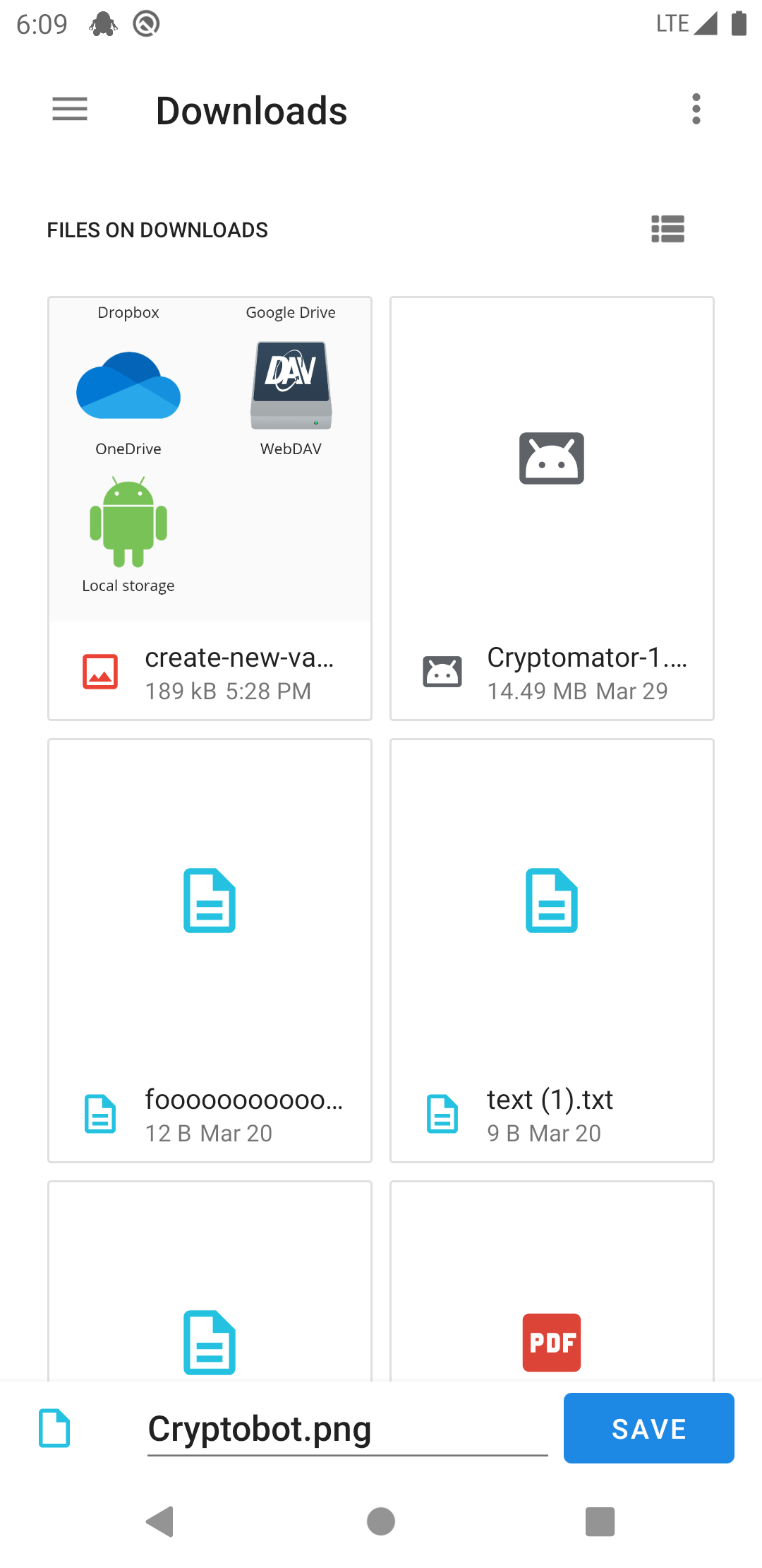 How to export a file or folder with Android