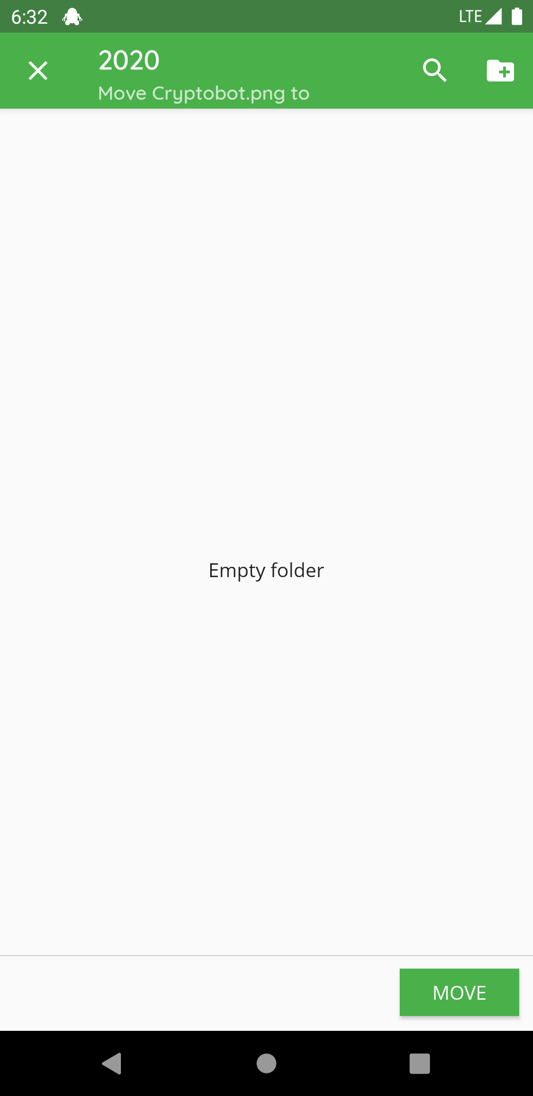 How to move a file or folder with Android