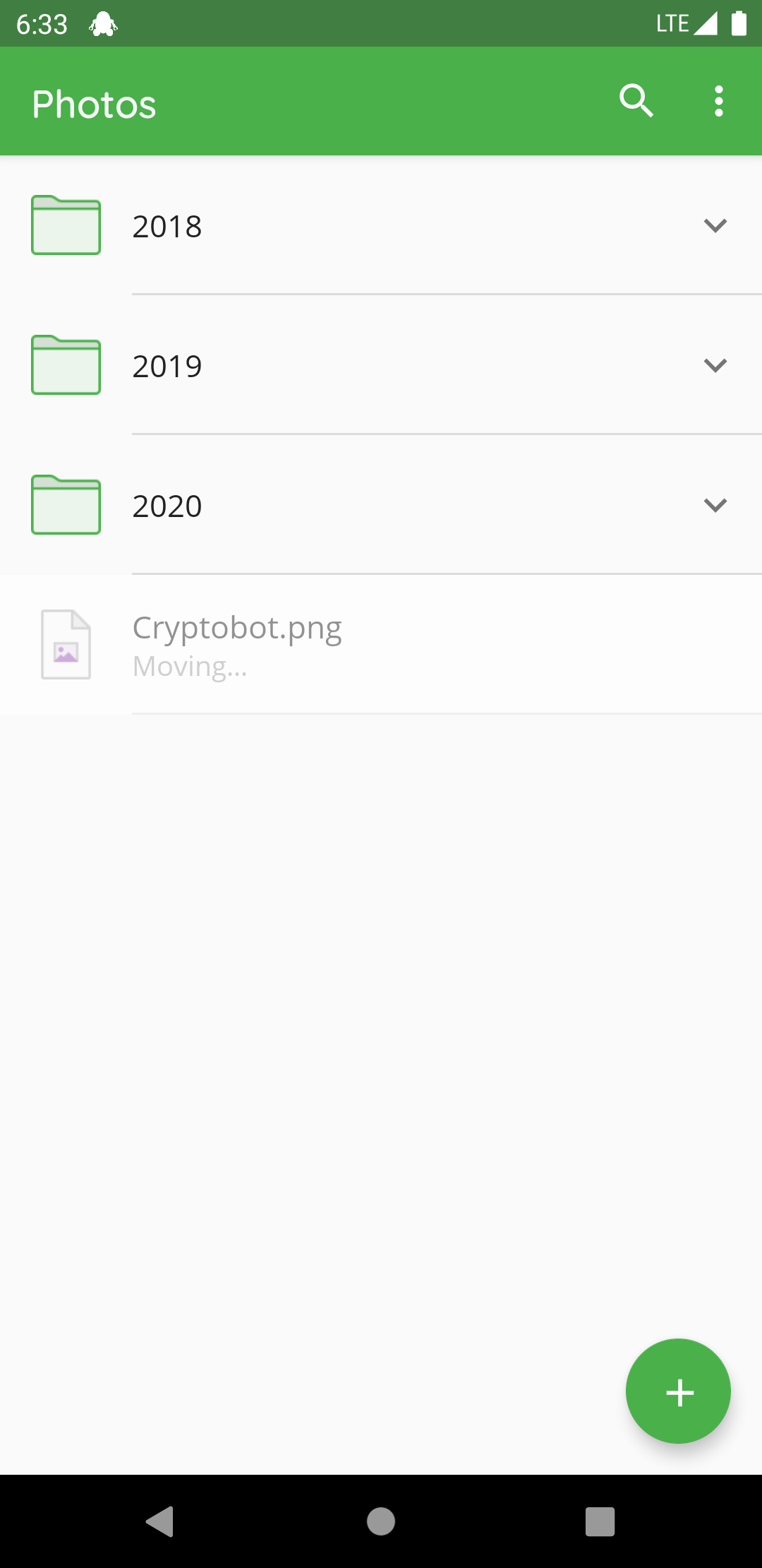 How to move a file or folder with Android