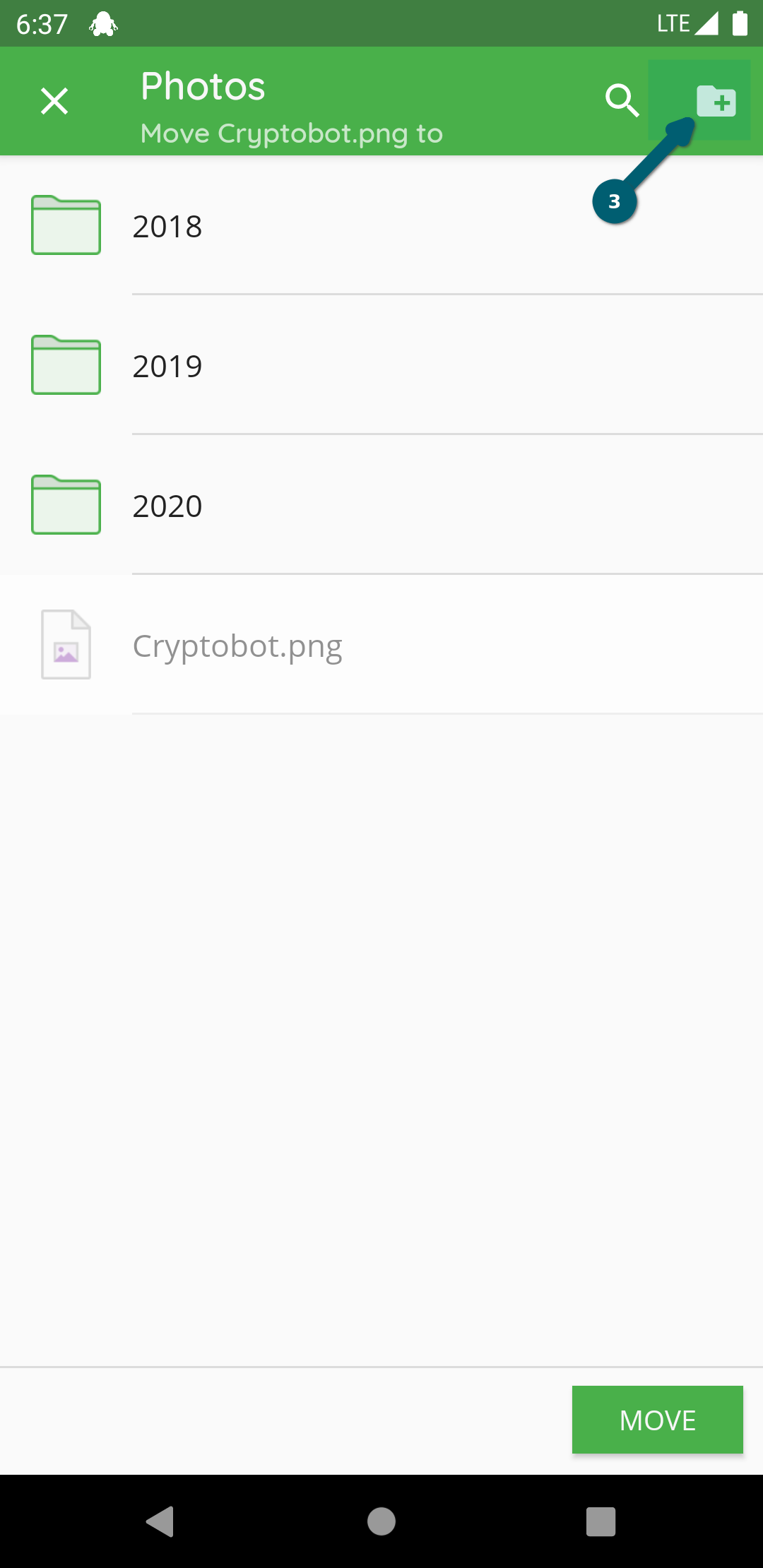 How to move a file or folder with Android