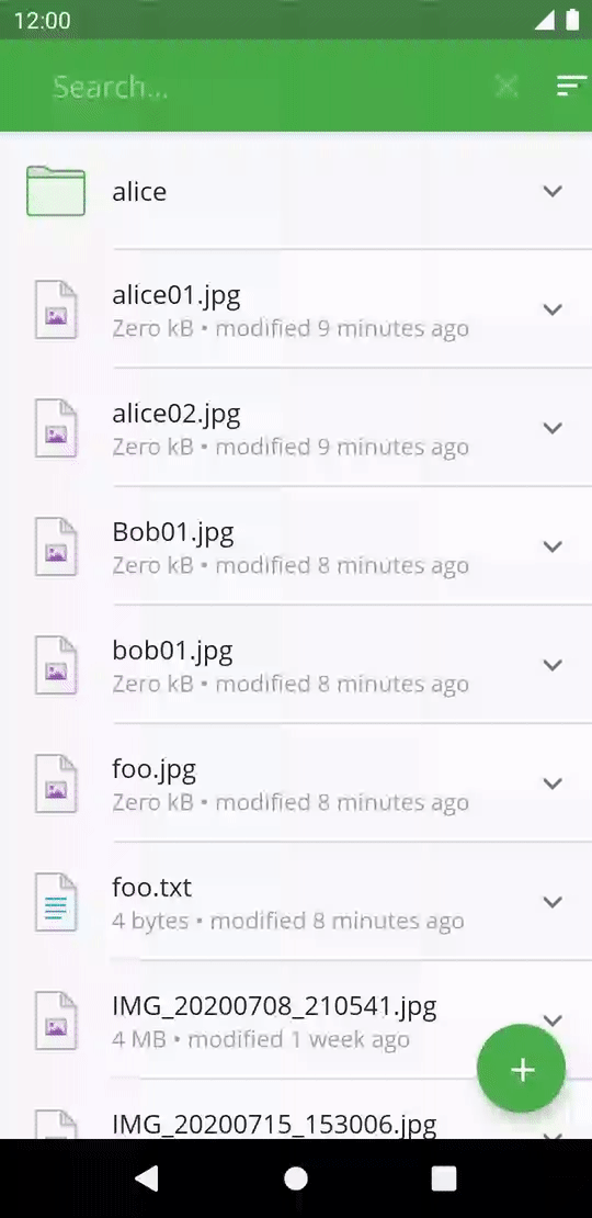 How to use live search with Android