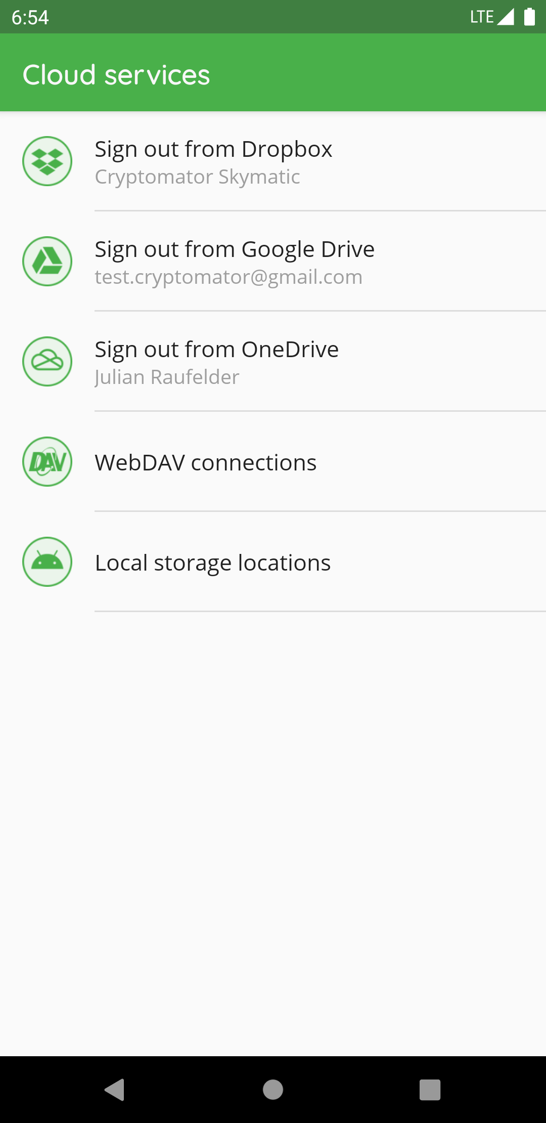 How to handle cloud services with Android