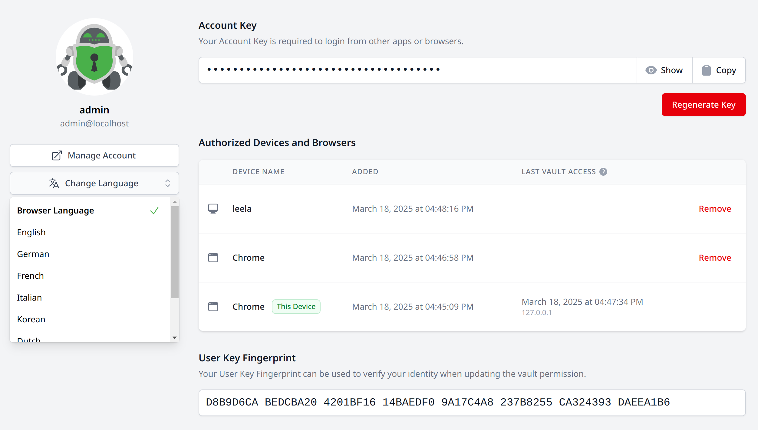Your account in Cryptomator Hub